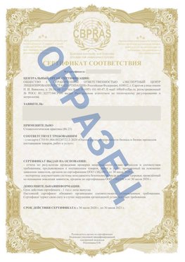 Образец Сертификат СТО 01.064.00220722.2-2020 Семикаракорск Сертификат СТО 01.064.00220722.2-2020 